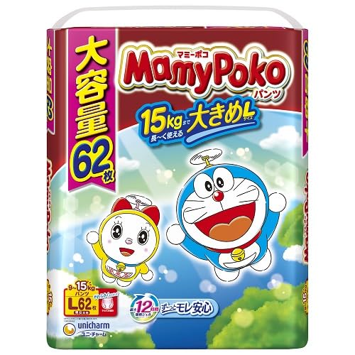 Amazon.co.jp: ユニ・チャーム マミーポコパンツLドラえもん 62枚